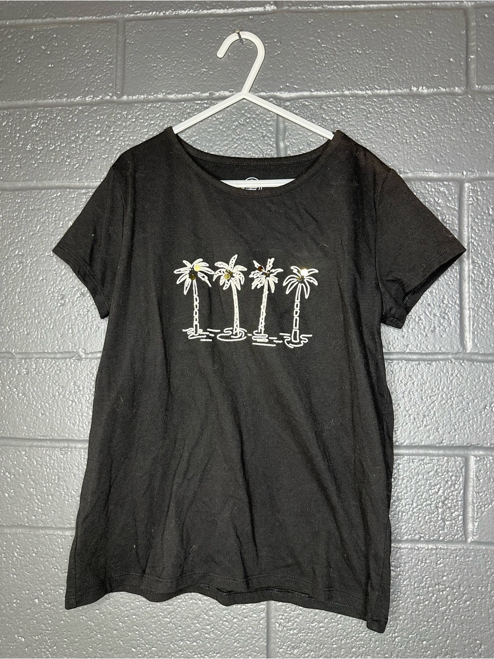 Wonder Nation Brand - Black Palm Tree Graphic Tee - Kids L (10-12) - Picture 2 of 8
